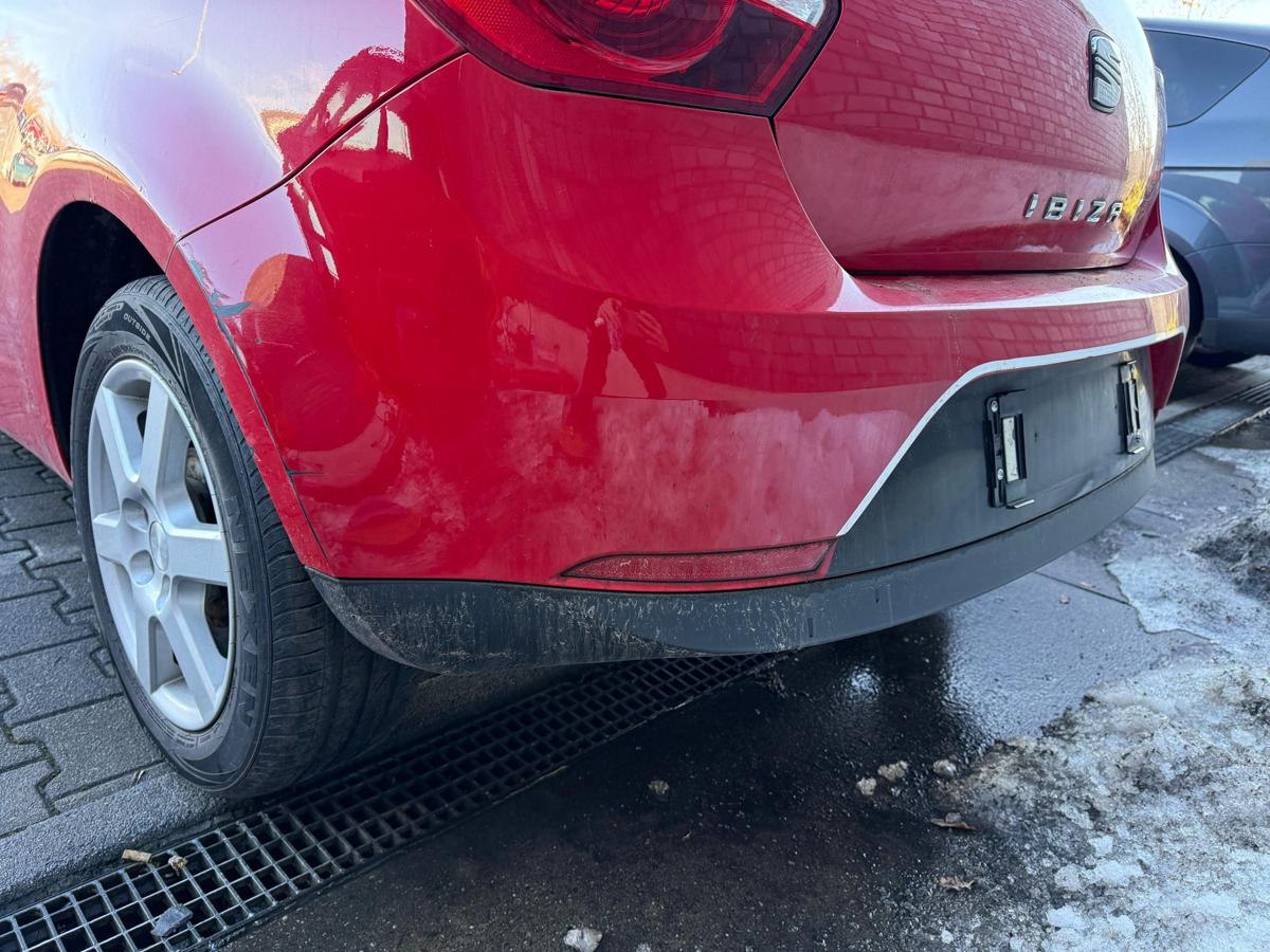 Seat Ibiza 6J original Sto&szlig;stange Sto&szlig;f&auml;nger hinten LS3H Emociont 3 T&uuml;rer BJ09